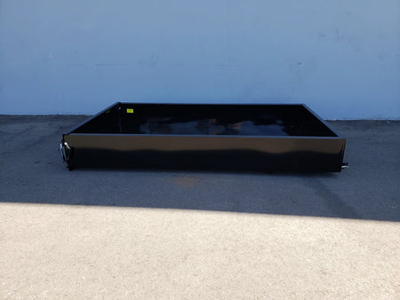 EZGO-RXV-UTIL72 EZ GO RXV EXTENDED UTILITY BOX flat black custom fabrication metal utility box designed for golf carts, ideal for cargo and specialty golf cart beds.