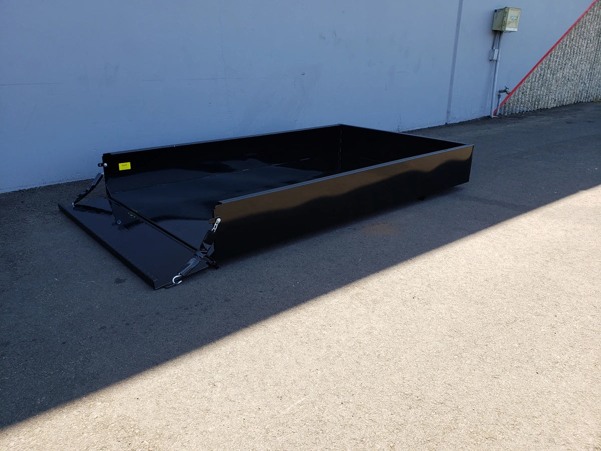 EZGO-RXV-UTIL72 EZ GO RXV EXTENDED UTILITY BOX black metal utility box designed for custom fabrication on golf carts, ideal for cargo and specialty golf cart beds.