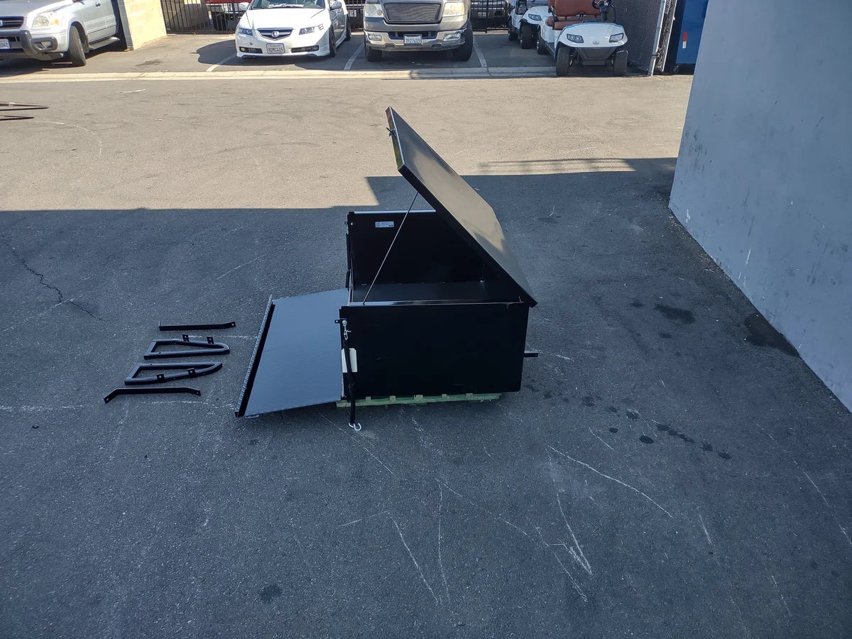 YAM-DRIVE2-CARGO31 YAMAHA DRIVE 2 LOCKING CARGO BOX with custom fabrication for golf carts, designed as a secure utility storage box suitable for carrying golf cart accessories and cargo.