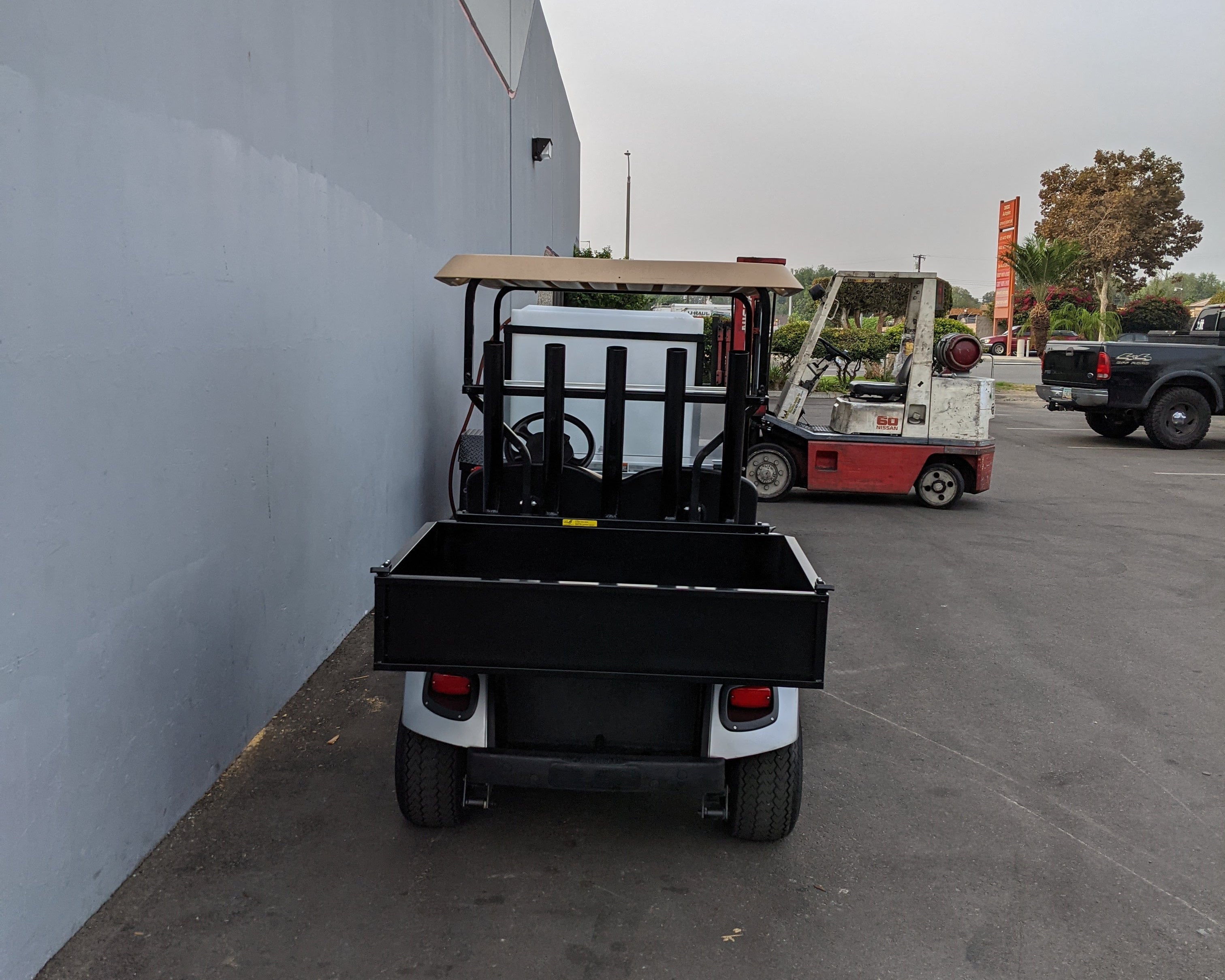 5-Tube Rear Tool Rack for Golf Carts showing the mounting features.