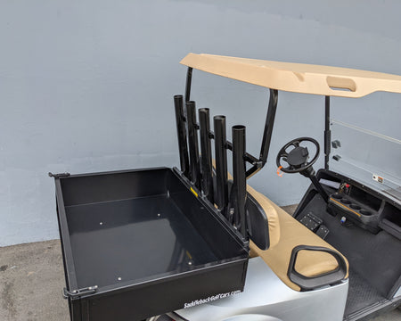 5-Tube Rear Tool Rack for Golf Carts in a close-up view.