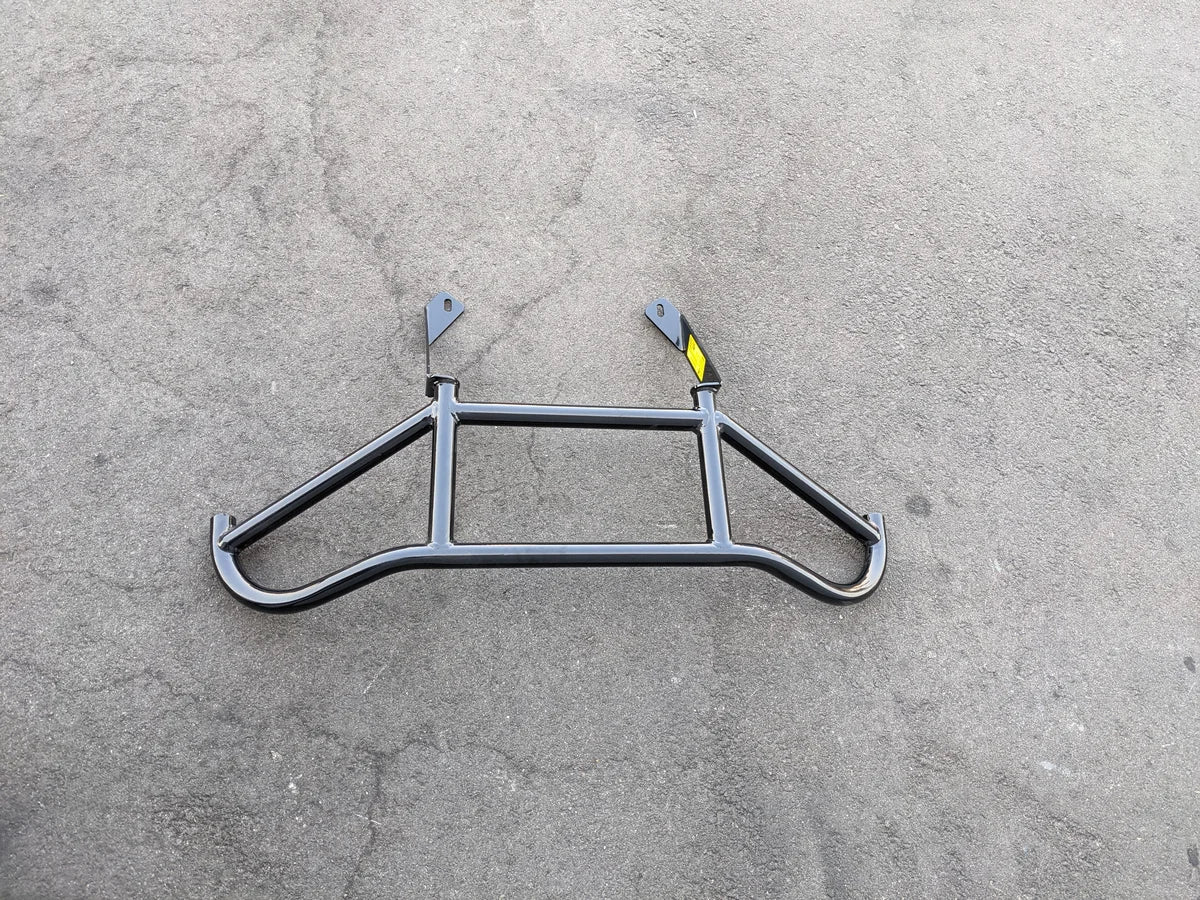 TOM-EMERGE-E2-BG TOMBERLIN EMERGE E2 BRUSH GUARD made from durable metal tubing, designed for custom fabrication on golf carts to provide front-end protection and utility.
