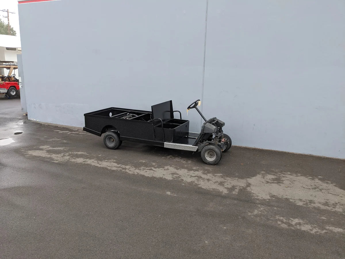 YAM-UMAX-ST-FLAT-72 Yamaha Umax 6 foot Flatbed Conversion, custom fabricated flatbed trailer designed for utility and cargo transport on golf carts, ideal for specialty golf cart beds.