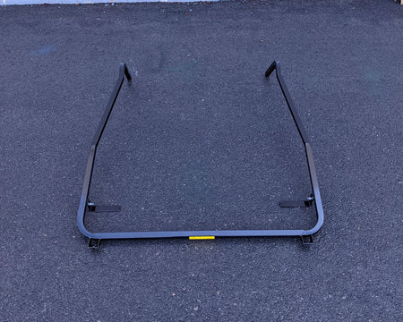 CC-DS08+-FTS CLUB CAR DS 2008 AND NEWER MODEL FRONT TOP SUPPORT metal frame designed for secure mounting on golf carts, suitable for cargo and utility applications.