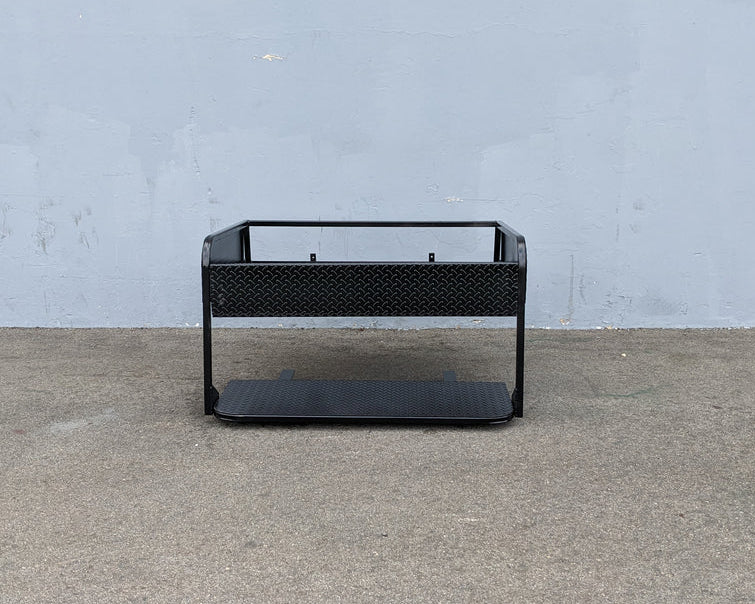 CRUISE-C40-SB-COMBO CRUISE CAR/ICON C40 HEAVY-DUTY SEAT BACK COMBINATION SEAT/DECK KIT designed for custom fabrication for golf carts with durable steel construction and a sturdy platform.