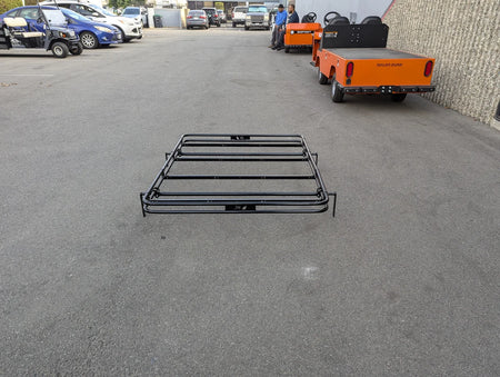 MRR-43X54-RR3 Heavy-Duty Golf Cart Roof Rack will fit most golf carts, designed with custom fabrication, suitable for carrying ladders and cargo on golf carts.
